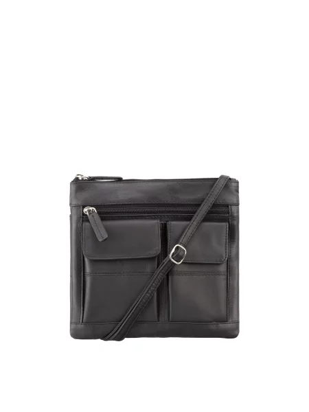 Кожаная сумка Visconti черная