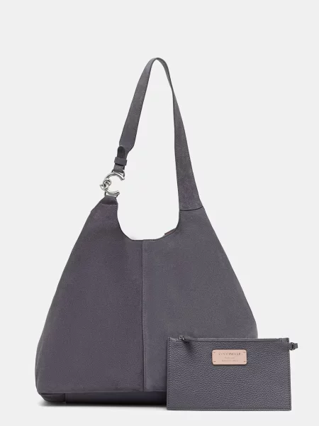 Coccinelle hobo kabelka semišová šedá