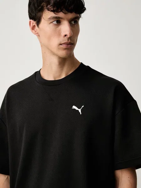 Puma футболка з бавовною Essentials Elevated