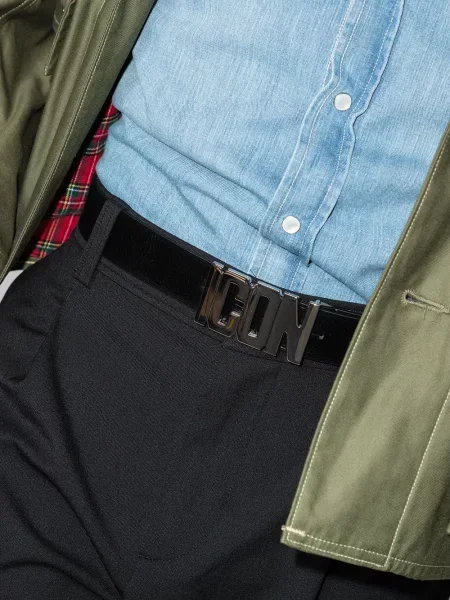 Diržas Dsquared2 su sagtimis juoda