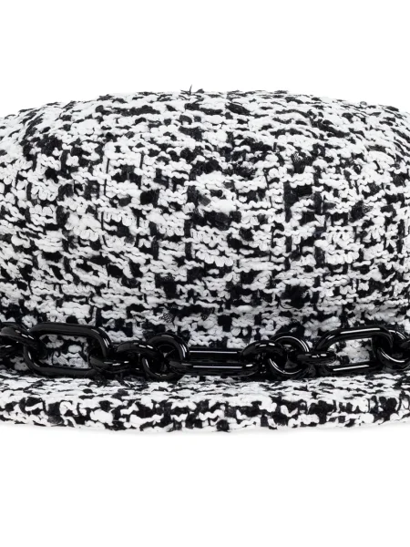 Colier Balmain din tweed gri