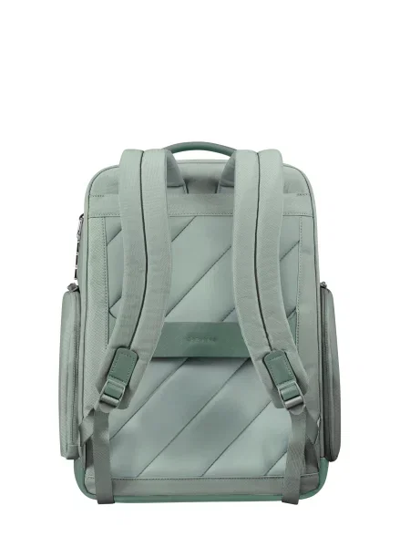 Кожаный повседневный рюкзак Samsonite зеленый