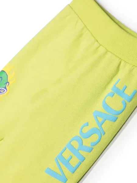 Spodnie dziecięce Versace zielone