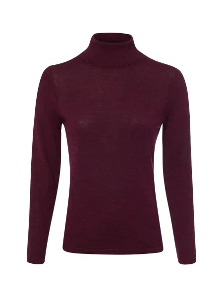 Brookshire bluzka z golfem Kobiety Wełna merino S czerwony