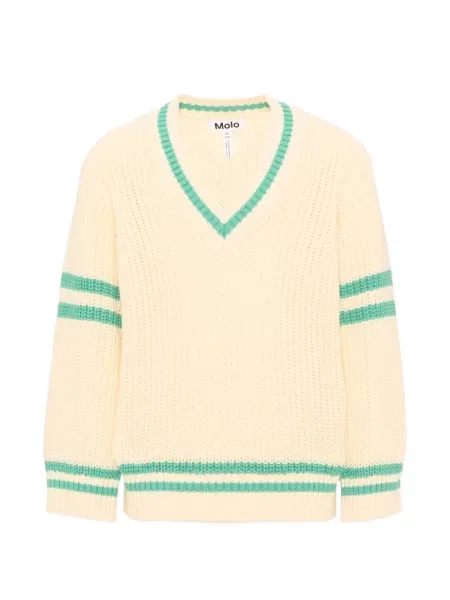 Sweter dziecięcy Molo biały