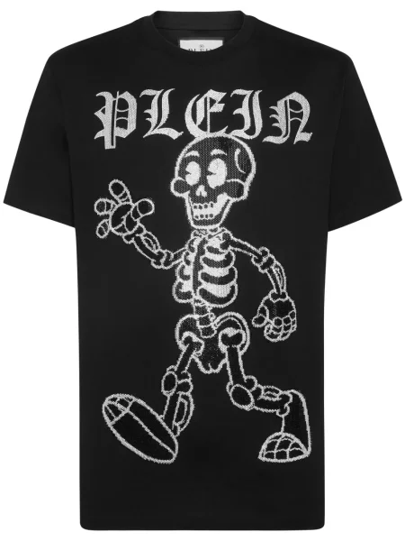 Tricou Philipp Plein cu tepi negru