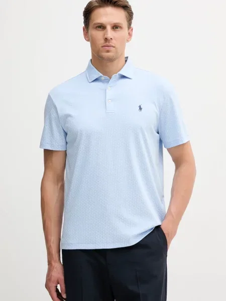 Bombažen polo Polo Ralph Lauren modra