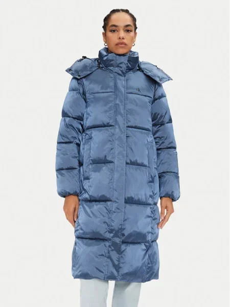 Geacă de blugi Calvin Klein Jeans albastru