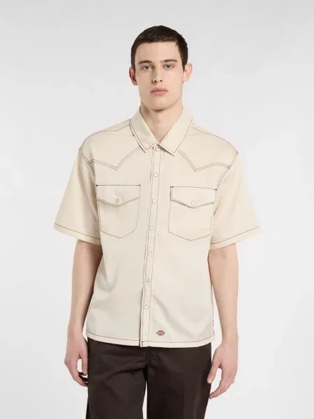 Сорочка Dickies молочний ліоцел/бавовна