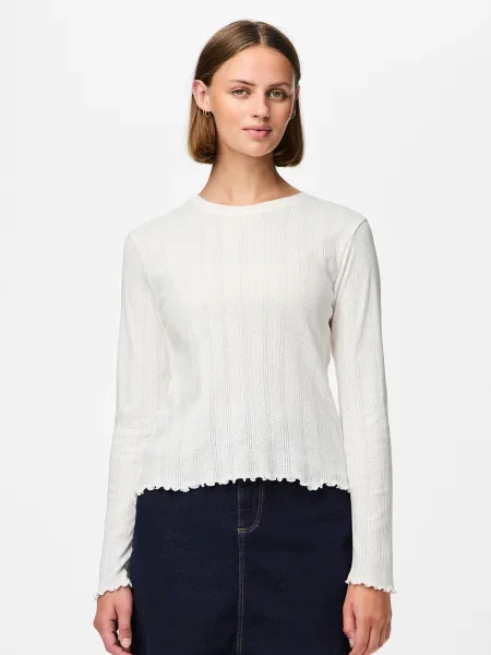 PIECES Tricou alb