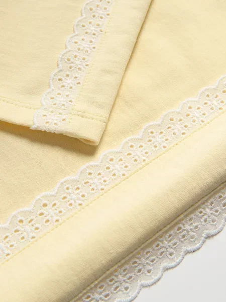 Reserved Спортивні штани з ажурними вставками світло-жовтий жовті