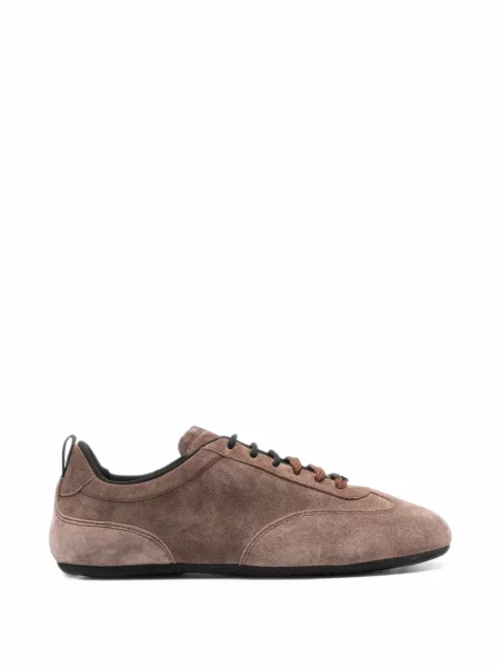 Top Max Mara din piele de căprioară maro