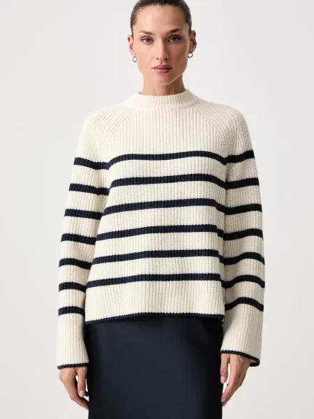 Levi's pulover pentru femei cu lână FRIDA WOOL CREWNECK bej