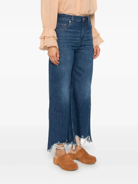 Дънки Chloé изрязани синьо