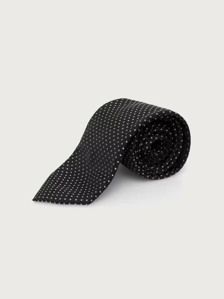 BOSS set cravată și batistă de pentru bărbați cu mătase H-SET TIE-PKT SQ negru