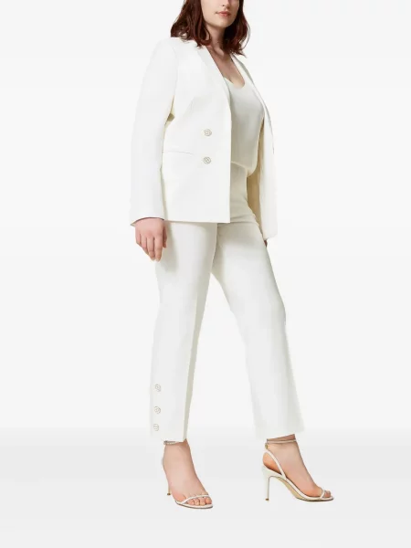 Pantaloni Twinset alb