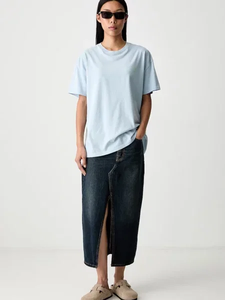 Vans oversize tričko dámske modrá