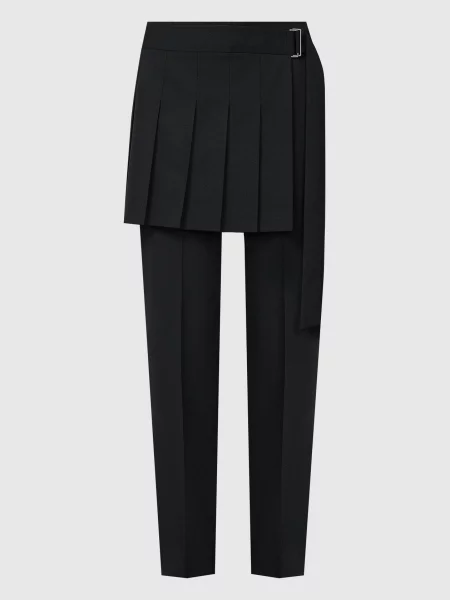 Штани з вовною з баскою Juun.j чорні