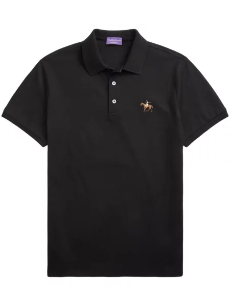 Polo Ralph Lauren Purple Label cu broderie negru