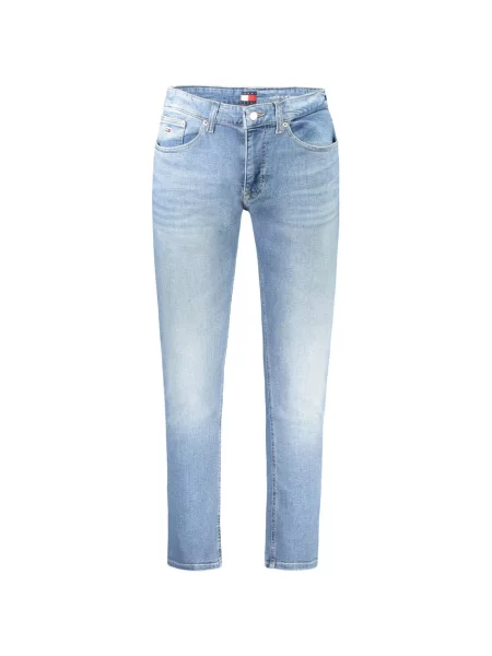 Skinny jeansy skinny Tommy Jeans niebieskie