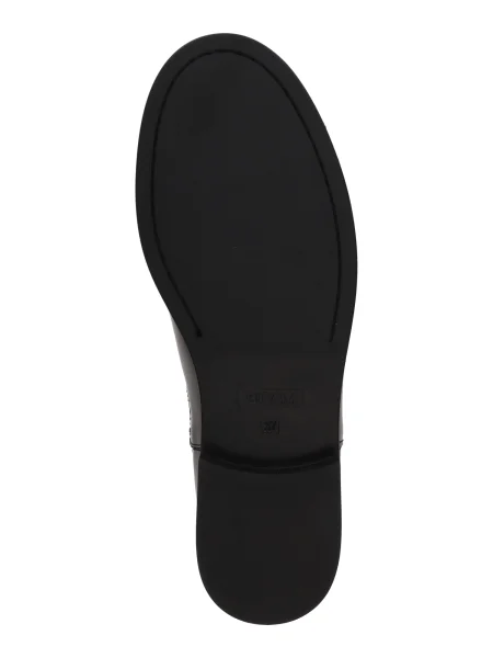 BOSS ghete chelsea de piele cu plat Lycia negru
