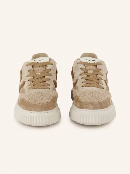 Voile Blanche Sneakersy Laura S Plyšem hnědá/ světle hnědá