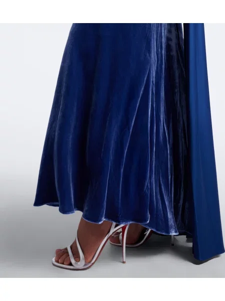 Rochie Simkhai de catifea albastru