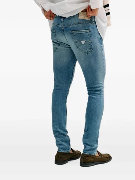 Skinny fit džínsy Guess modrá