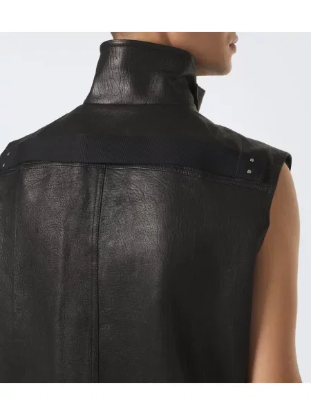 Vestă Rick Owens din piele negru