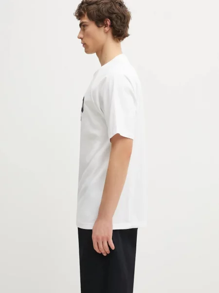 Μπλουζάκι Carhartt WIP S/S WIP T-Shirt ανδρικό άσπρο λευκό