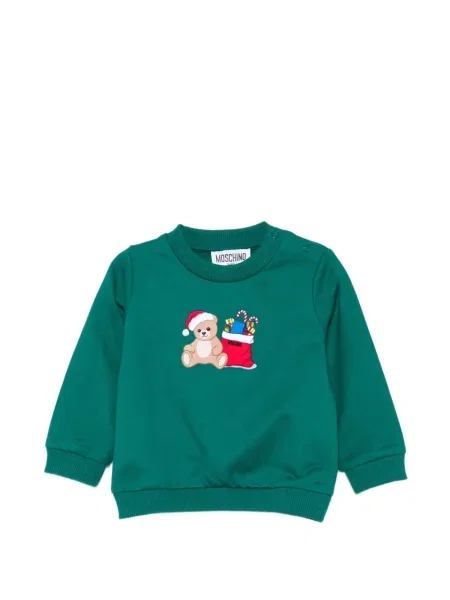 Sweter dziecięcy Moschino zielony