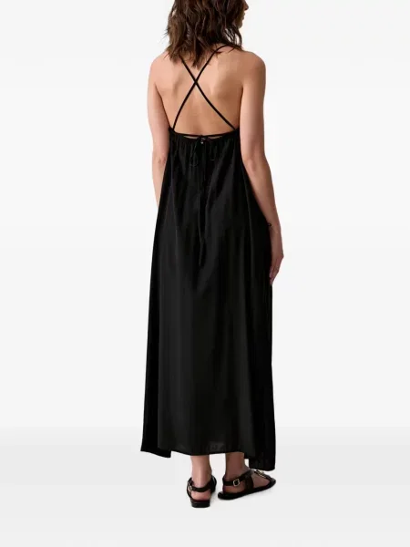 Rochie maxi Benetton fără mâneci negru
