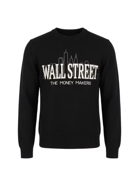 Lekki sweter Mc2 Saint Barth wełniany czarny