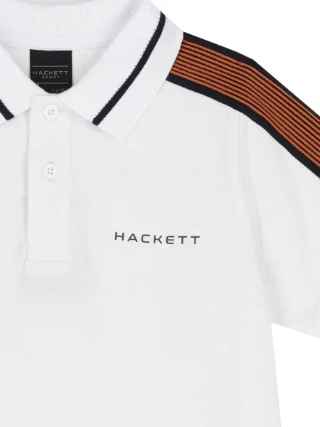 Koszulka polo dziecięca Hackett biała