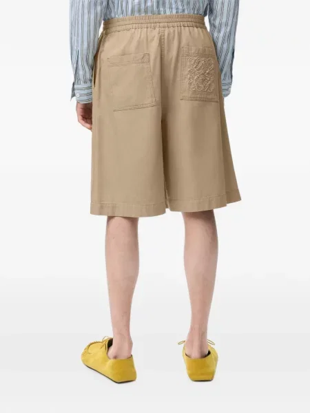Pantaloni scurți Loewe cu broderie cu cordon