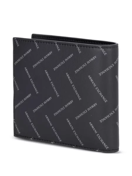Portofel Armani Exchange cu imagine negru