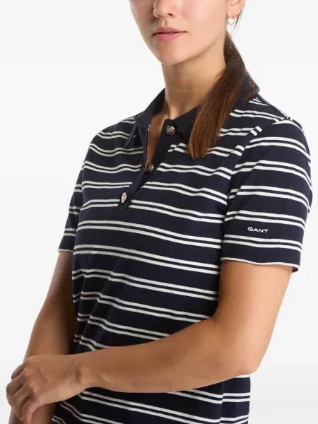 Tricou polo Gant cu dungi albastru