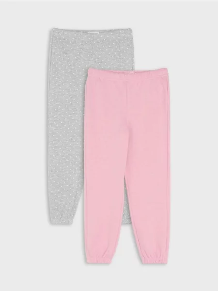Sinsay Jogger kalhoty s bavlnou 2 pack vícebarevná