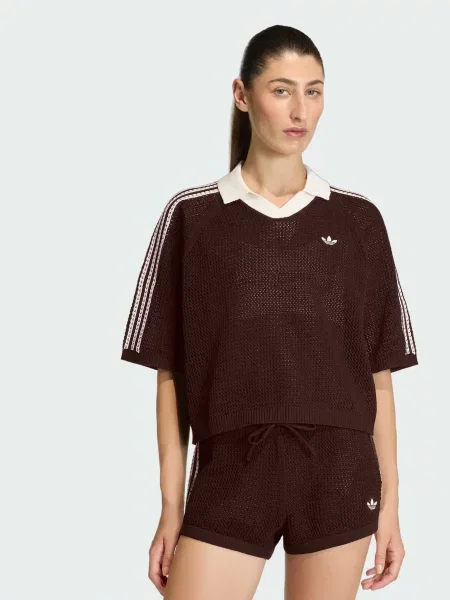 Поло adidas Adicolor перероблений коричневий