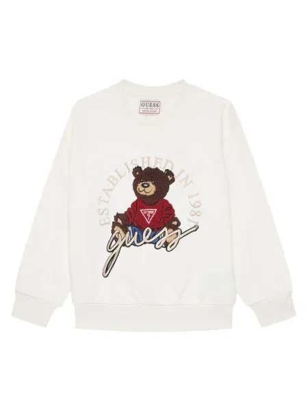 Guess Суитшърт Oversize бял