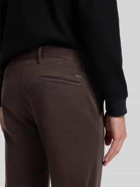 BOSS Orange spodnie chinos z Chino_slim pomarańczowe