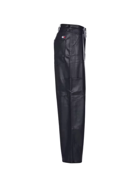 Tommy Jeans Pantaloni daisy | low rise negru