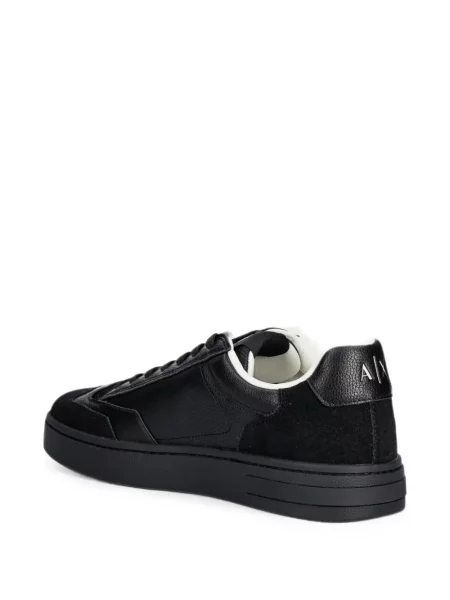 Sneakerși Armani Exchange cu autograf negru