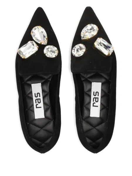 Pantofi loafer Ras de cristal negru