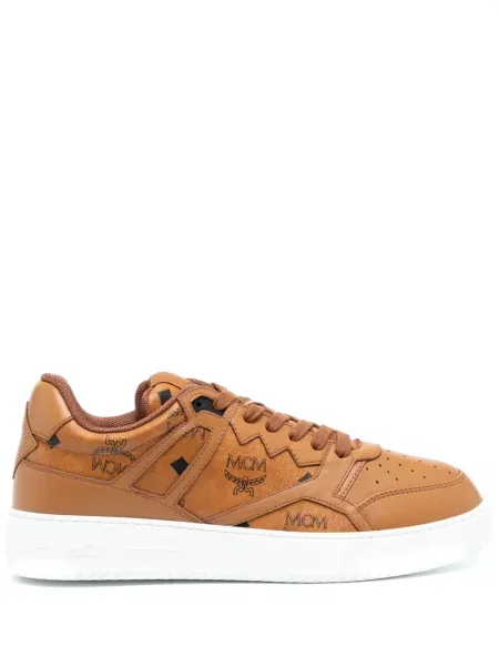 Sneakerși Mcm din canvas maro