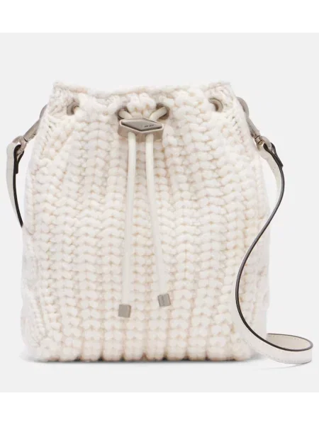 Bucket torba Jimmy Choo bela