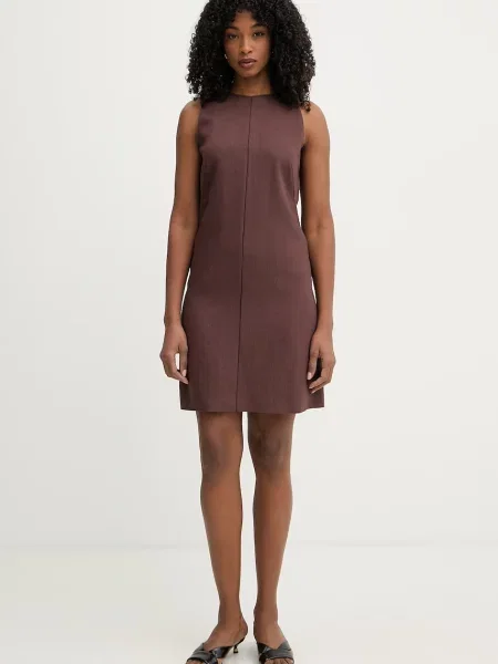 BOSS rochie cu in Dinderal maro