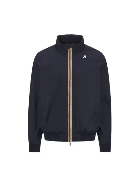 Wodoodporna kurtka K-way z dżerseju niebieska