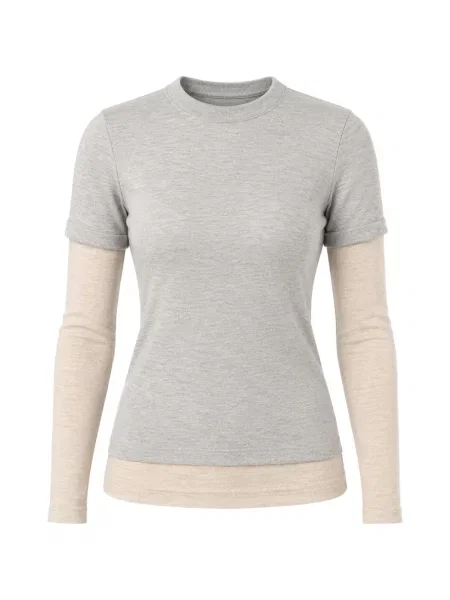 Lung tricou Cuddleup gri