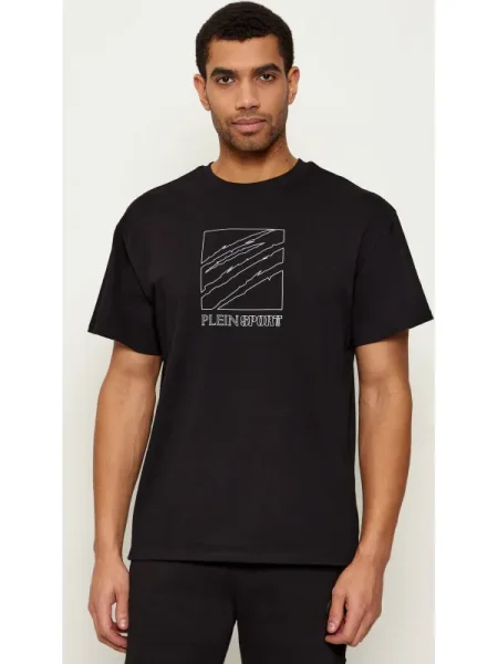 Plein Sport Tricou Scratch Logo negru